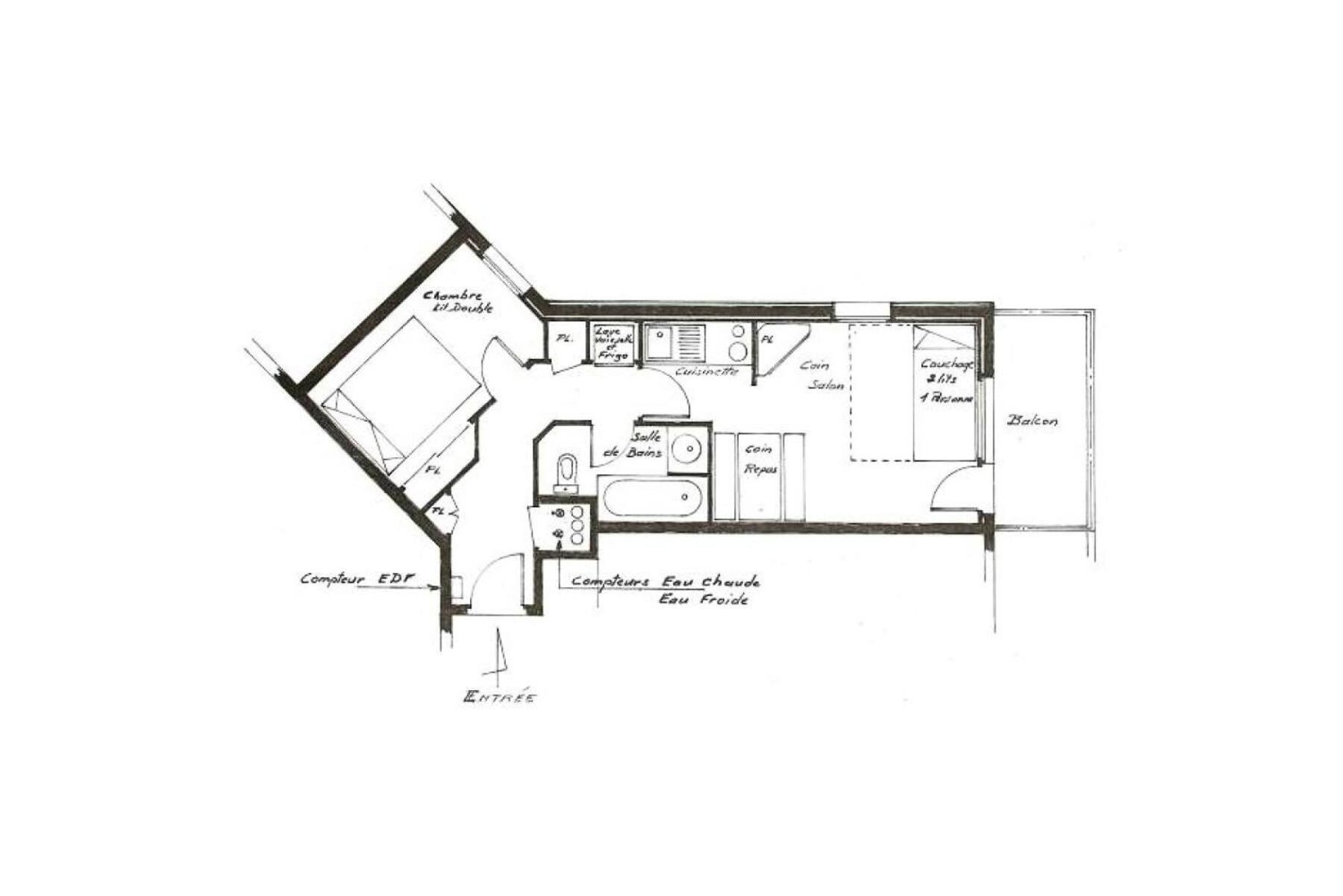 Residence Median - 2 Pieces Pour 4 Personnes 544 Saint-Martin-de-Belleville Buitenkant foto